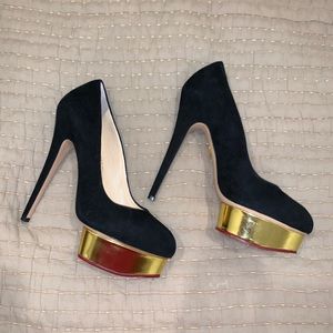 Charlotte Olympia Dolly Suede (Size 40) - NWOB